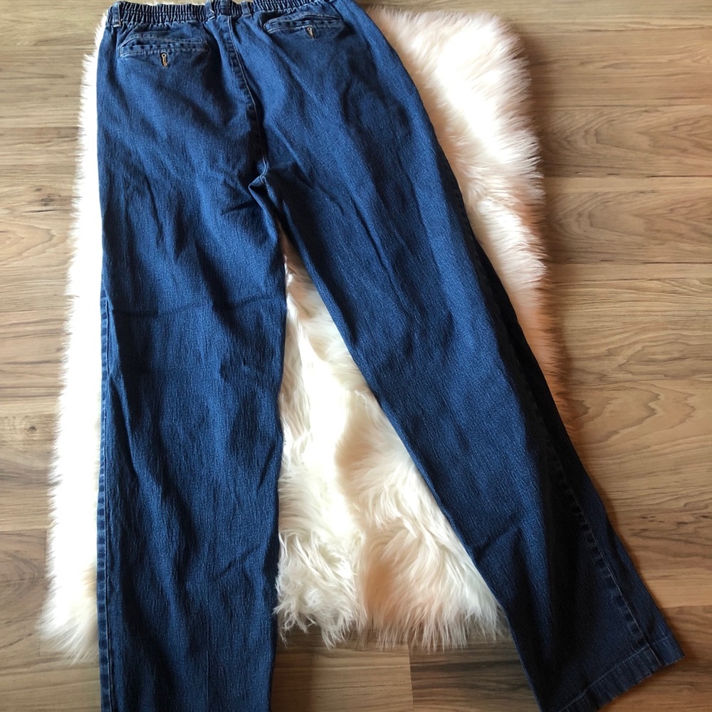 TravelSmith Jeans with elastics waist band Sz 34W - Picture 3 of 6